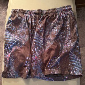 Foot Locker LCKR Mesh Athletic Shorts Men's Size XL Black/Multicolor